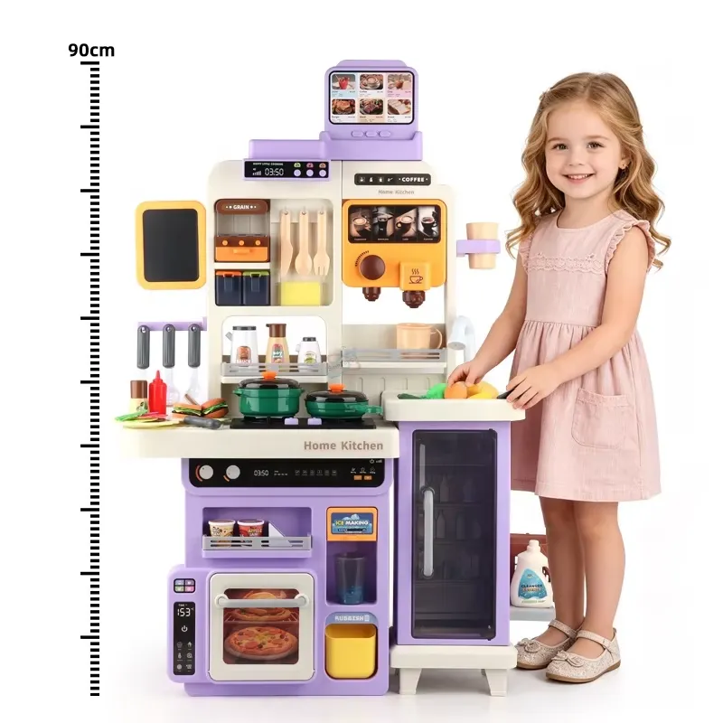 90cm大型ごっこ遊びキッチンセット（ライト、サウンド、シン - Kids Toys Kitchen Set のレビューと価格
