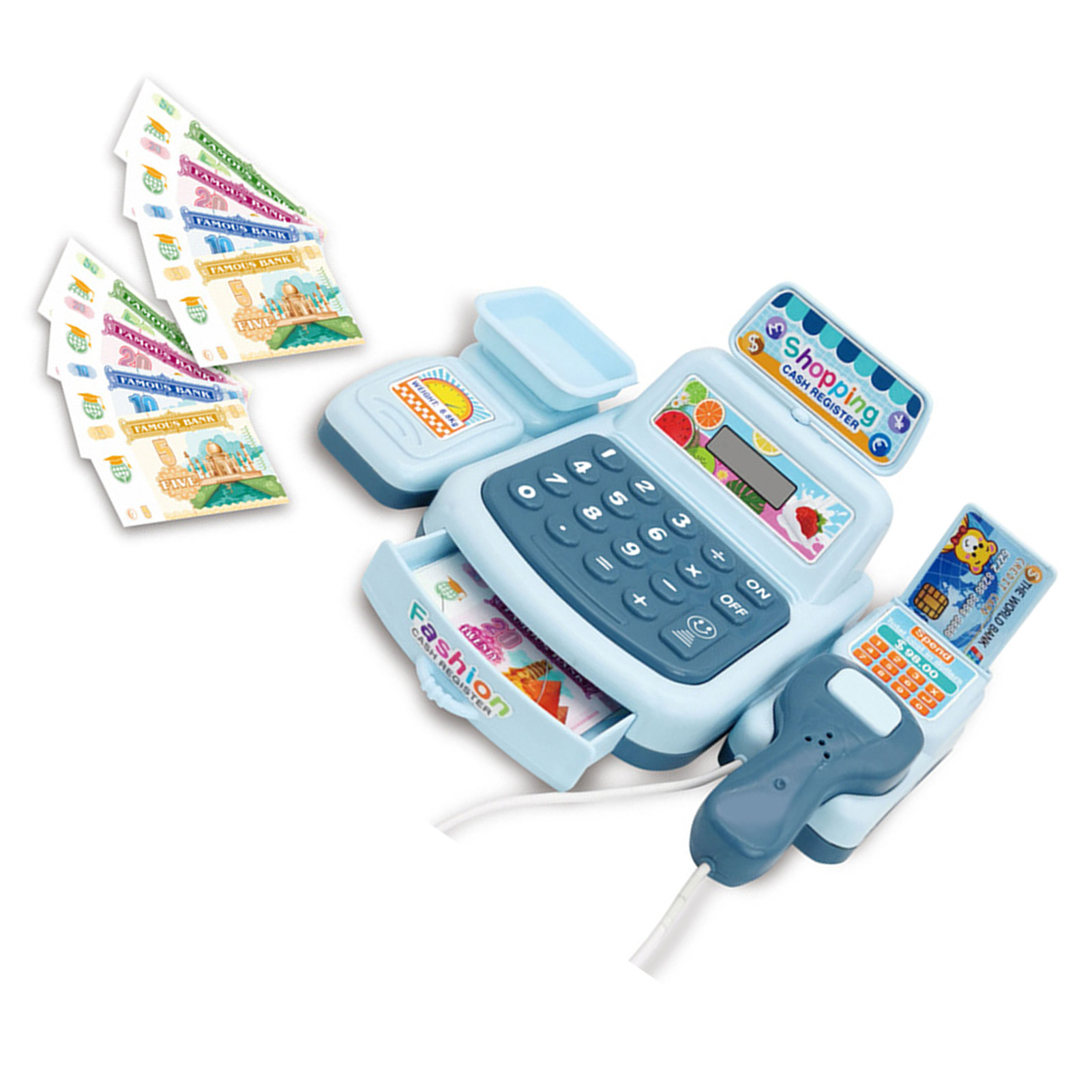 レジのおもちゃセット、スーパーマーケットのレジ台、子供向けご - Toy Cash Register のレビューと価格