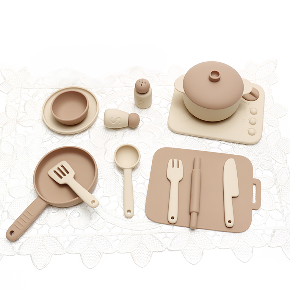 13点セット シリコン製おままごとセット おもちゃ ごっこ遊 - Kids Toys Kitchen Set のレビューと価格