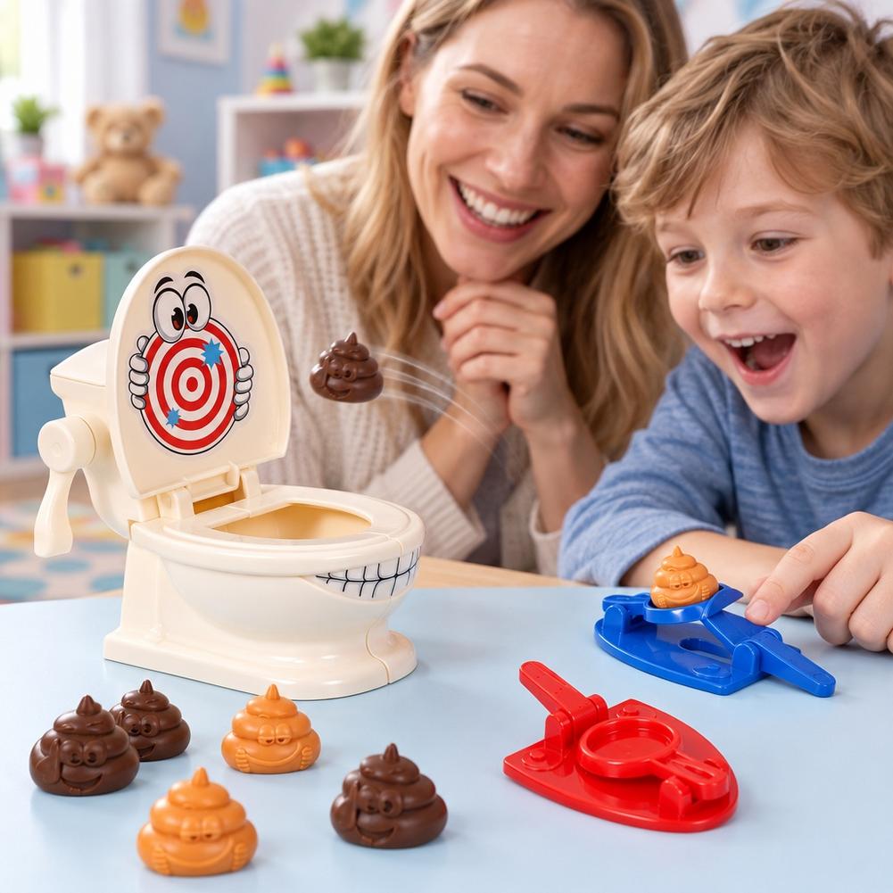 ミニトイレおまるおもちゃ、ストレス解消、卓上ゲーム、2人で楽 - Catapult Launcher Toy のレビューと価格